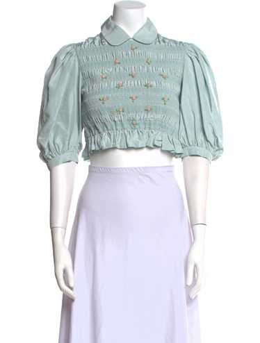 トップス MIU MIU Silk Chiffon Frill Shirt MIU MIU Silk Chiffon Frill Shirt - メルカリ