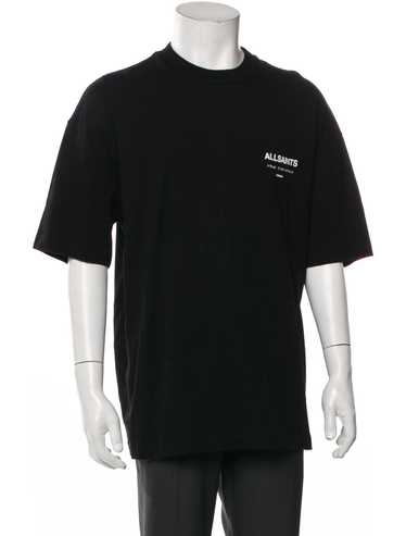 新品　ALLSAINTS シャツ　xs Underground Oversized Crew Neck T-Shirt WHITE/LEOPARD
