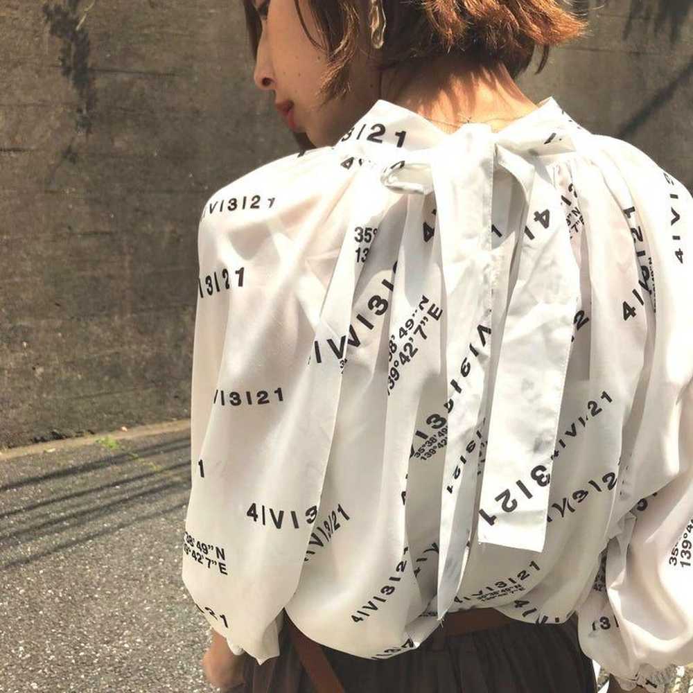AMERI PASS CODE GATHER BLOUSE vintage - image 3