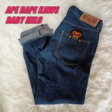 BABY MILO APE BAPE デニム　パンツ　denim KAWS L BABY MILO APE BAPE デニム パンツ denim KAWS L