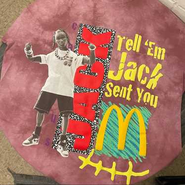Tシャツ・カットソー Travis Scott x McDonald's Jack Smile T-shirt Travis scott mcdonalds smile - Gem