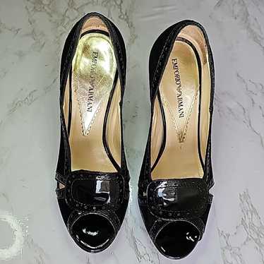 エンポリオ アルマーニ Vero Cuoio（本皮）ダブルストラップ パンプス エンポリオ アルマーニ Vero Cuoio（本皮）ダブルストラップ