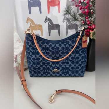 coach denim signature shoulder - Gem