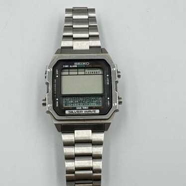 80s SEIKO Silver Wave 純正SSベルト QZ 日本製 腕時計 80s SEIKO Silver Wave 純正SSベルト QZ 日本製 腕時計