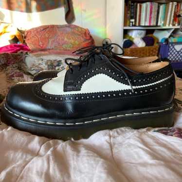ドクターマーチン 3989BROGUESHOES UK5 BLACK WHITE ドクターマーチン Dr.Martens レディース メンズ ドレスシューズ