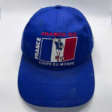 古着　キャップ　フランスワールドカップ　1998年　ビンテージ　数量限定 90s フランス ワールドカップ98 サッカー キャップ 帽子