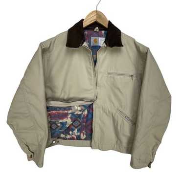 ジャケット・アウター 90'Carhartt blanket liner detroit jacket VINTAGE CARHARTT DETROIT STYLE BLANKET LINED JACKET J001 BLK