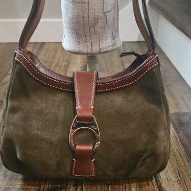ハンドバッグ Mini Suede Belt Handbag belted-bucket-bag-dark-brown-
