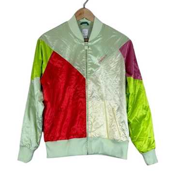 90s 00s Y2K Adidas Jacket –Bold Colors Vintage 90s Adidas Jacket Boys Large Orange Blue Hooded