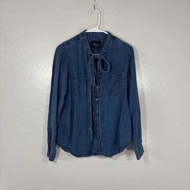 Rails Small Rosalee Chambray Denim Lyocell Button… - image 1