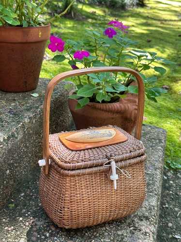 BIG NANTUCKET ウーヴンレザーバスケットバッグ Ф Nantucket Basket – edit & co.