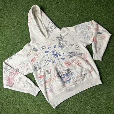 SAINT MICHAEL × BORN X RAISED BR HOODIE Saint Michael Born x Raised Hoodie – Mosaique d'Art