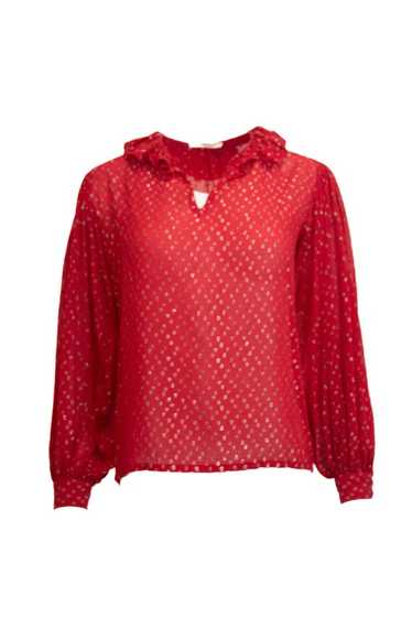 Saint laurent vintage yves ruffle blouse - Gem