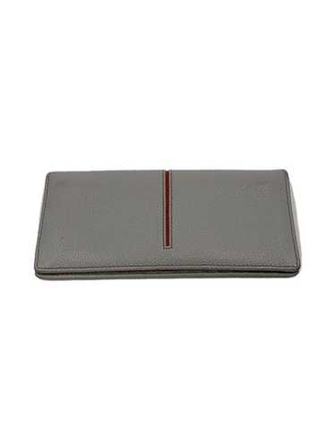 Tod's★素敵！Pebbled Gray Leather Ziparound Wallet Tods long wallet - Gem