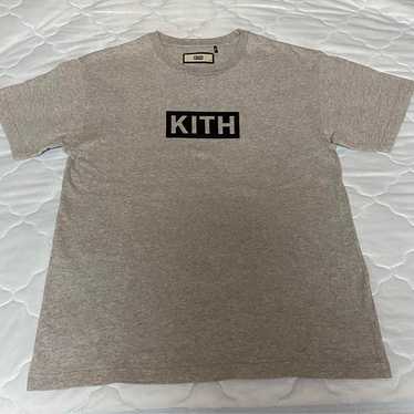 KITH ボックスロゴ Tシャツ 半袖 L グレー Kith Classic Logo Tee Heather Grey Men's - SS17 - US