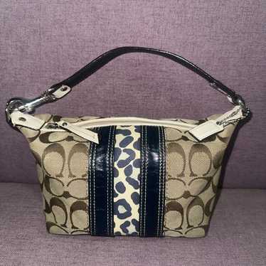 バッグ Coach Mini Signature Small Hobo brown Coach - Brown Leather Mini Bag | Current Boutique