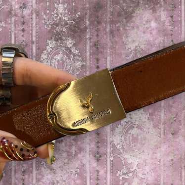 VALENTINO VINTAGE ITALY製 スエードレザー×レザーベルト VALENTINO VINTAGE ITALY製 スエードレザー×レザーベルト