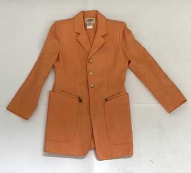 〈 HERMÈS 〉vintage linen tailored jacket vintage HERMES linen tailored jacket | NOIR ONLINE
