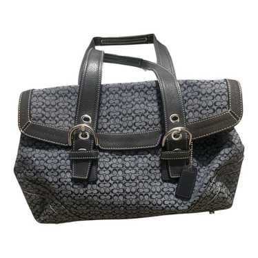 バッグ COACH Flap Soho Mini Signature handbag Coach Soho Mini Signature Pocket Flap Shoulder Handbag