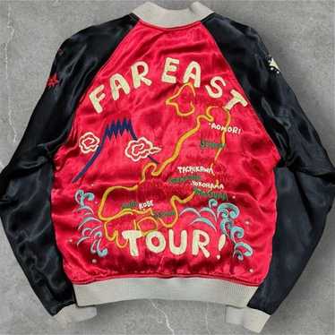 KEROYA　スカジャン　Size.M Cropped Heads Cropped heads sukajan - Gem