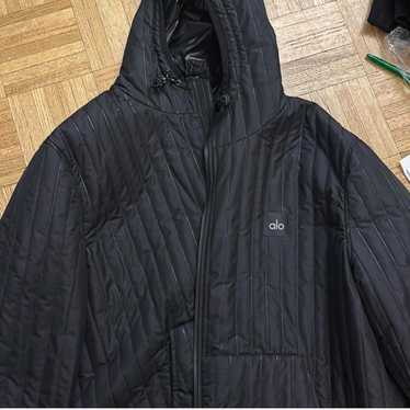 alo yoga 本物　黒 クロップドジャケット Alo Yoga Drop Top jacket Alo Yoga