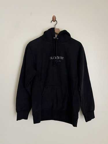 【Supreme】Chrome Classic Logo Hooded Sweatshirt【kse960】 SUPREME CHROME CLASSIC LOGO HOODED SWEATSHIRT NAVY SIZE