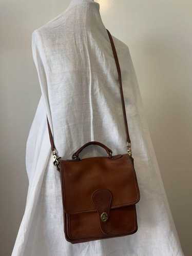 バッグ Coach Vintage 2-Way Leather Shoulder Bag Vintage Coach Bag. Black Leather Two Strap Adjustable Hobo