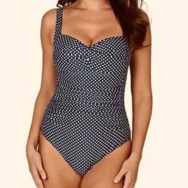 Nip Tuck Joann twist polka dot one piece size - image 1