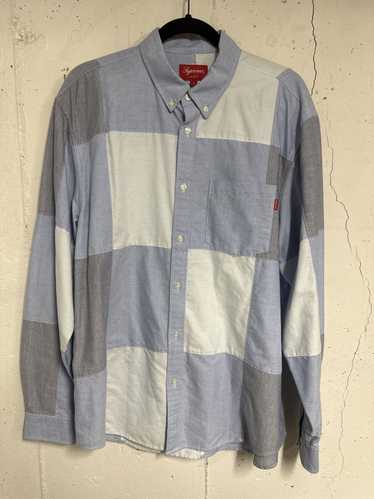 トップス supreme Patchwork Oxford Shirt Supreme Patchwork Zip Up Shirt (SS19) - $178