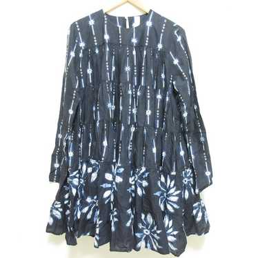 【merlette】soliman navy Merlette Soliman Tiered Long-Sleeve Mini Dress | Neiman Marcus