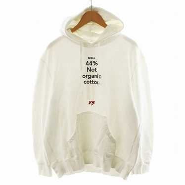 スウェット・トレーナー DOUBLET 'Polyurethane Embroidery' hoodie White Sports Polyester Hoodie - MERCHYOU