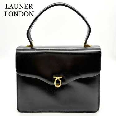 LAUNER LONDON 黒レザーチェーンバッグ LAUNER LONDON 黒レザーチェーンバッグ