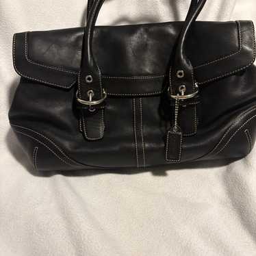 バッグ Vintage Coach Leather Hampton Soho Bag Coach Vintage Hampton Soho Leather Satchel Handbag with