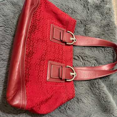 バッグ Coach Soho Red Suede Flap Shoulder Bag Authentic Coach Soho Y2K Red Suede Shoulder Bag | eBay