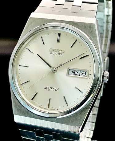 【SALE‼️】SEIKO MAJESTA マジェスタ チタニウム Vintage SEIKO MAJESTA Men's Quartz Watch SGP Bezel New band