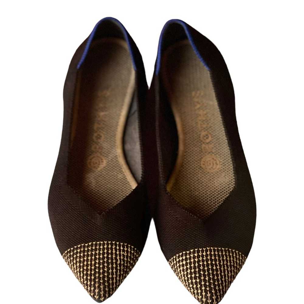 Rothy's The Point Licorice Points Flats Go Size:8… - image 1