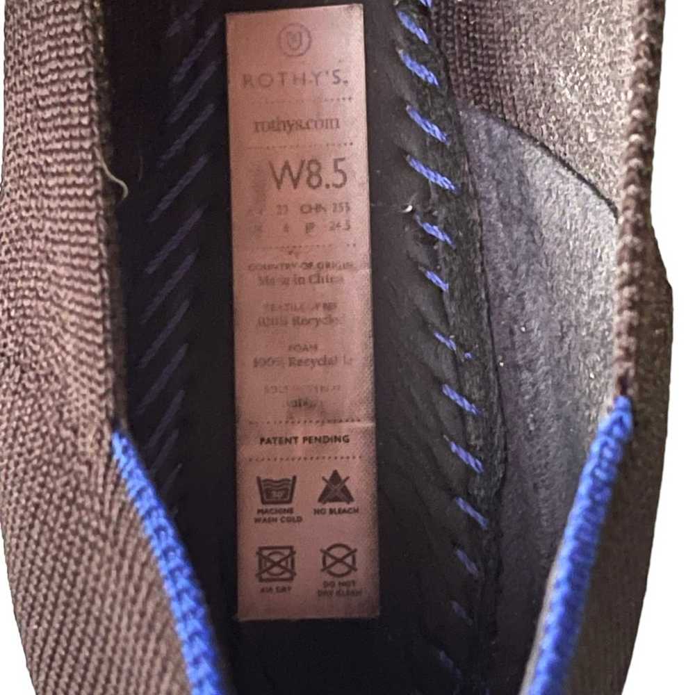 Rothy's The Point Licorice Points Flats Go Size:8… - image 5