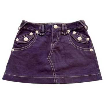 スカート BURBERRY BLUE LABEL denim mini skirt Stylish Burberry Blue Label Denim Mini Skirt for Women Size 24