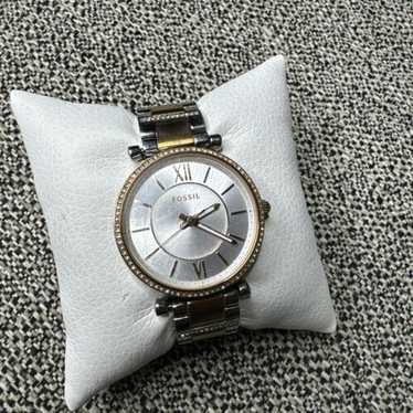 FOSSIL ES4342 Carlie Three-Hand Two-Tone Stainles… - image 1