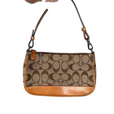 バッグ COACH Brown Signature mini pouch COACH Brown Signature mini pouch y2k バッグ