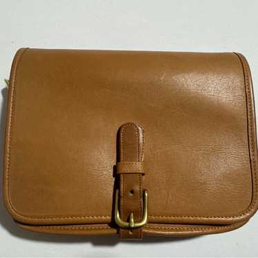 バッグ OLD COACH Leather pouch accessory holder COACH Vintage Black Leather Crossbody Flap Bucket Pouch