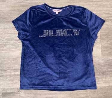 JUICY COUTURE★ラインストーンロゴ 半袖 T-shirt JC280 Buy Juicy Couture Navy Blue Girls Classic Fit 100% Cotton