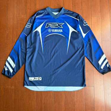 FOX RACING YAMAHA モトクロスシャツ　長袖カットソー Vintage Yamaha Fox Racing Team Motocross Tshirt Xlarge Fox