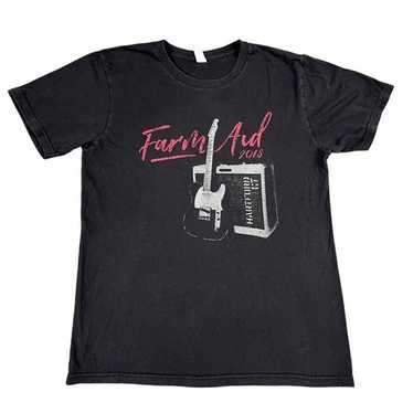 Neil Young Willie Norah 他 FARM AID 25シャツ 2013 Farm Aid Shirt Mens Medium Black Willie Nelson Neil
