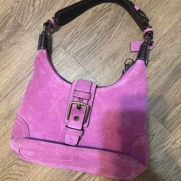 Vintage pink suede coach - Gem