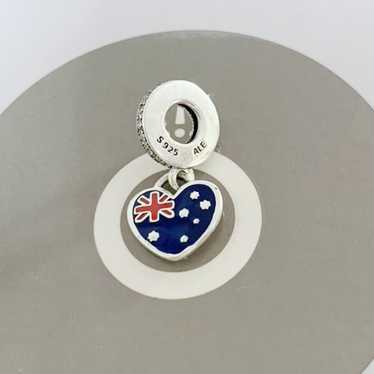 アクセサリー PANDORA Australia Hanging Charm Pandora Australia Flag Exclusive Dangle Charm Pendant Travel