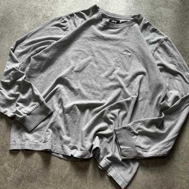 STUSSY◆00s/Y2K/長袖Tシャツ/XS/コットン/GRY/無地// STUSSY ステューシー stussy 00S vintage ロングスリーブTシャツ