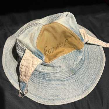 kapital キャピタル　12oz denim バケットハット KAPITAL Hat/Cap 12Oz Denim Old Man And Sea CAP (Crash Remake)