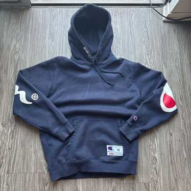 【古着】supreme champion hoodie Lサイズ　navy Supreme Champion Zip Up Hooded Sweatshirt Navy Men's - SS24 - US