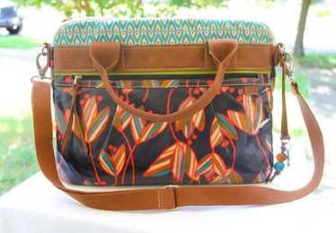 Fossil Key-Per, Multicolored Waxed Canvas Bag, fo… - image 1